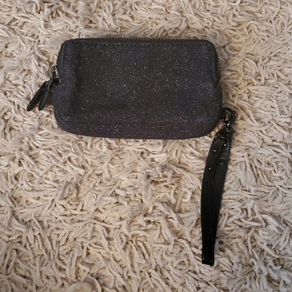 Vintage Y2K Juicy Couture Black Glitter Wristlet MiniBag - Picture 4 of 6